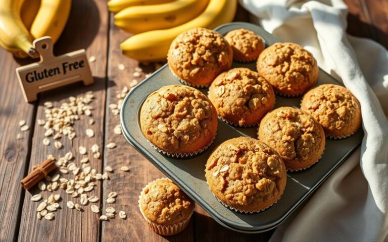 gluten free banana oatmeal muffins